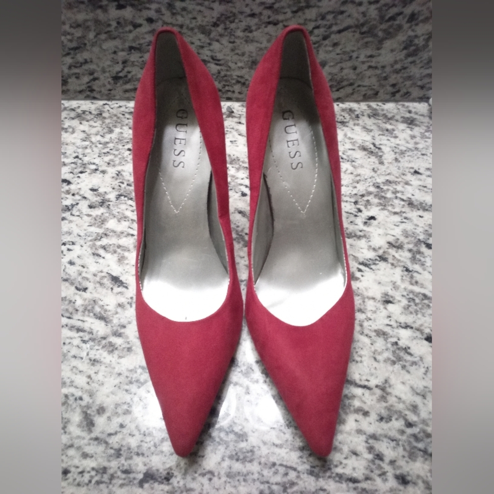 🍀GUESS Women's Chic Red Heels